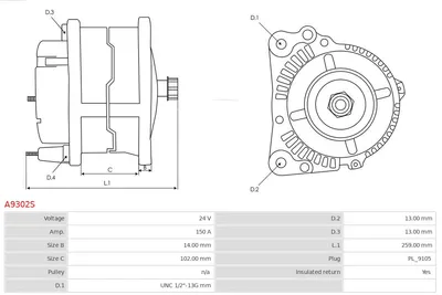 Alternator AS-PL A9302S
