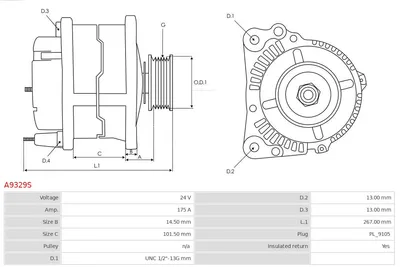 Alternator AS-PL A9329S