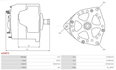 Alternator AS-PL A9487S