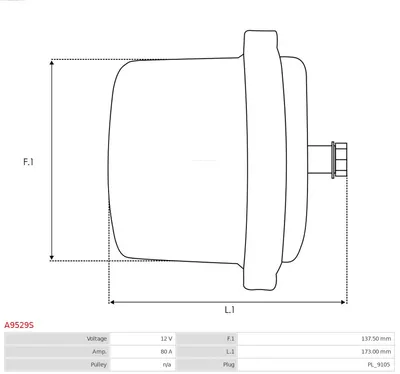 Alternator AS-PL A9529S