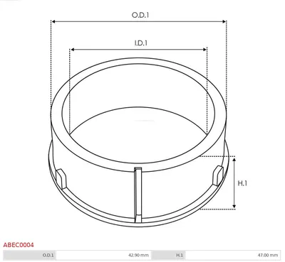 Protection cover, alternator AS-PL ABEC0004
