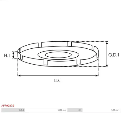 Pulley, alternator AS-PL AFP9037S