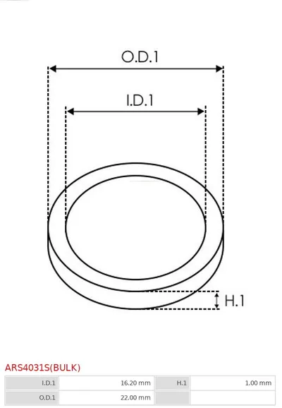 Repair kit, alternator AS-PL ARS4031S(BULK)