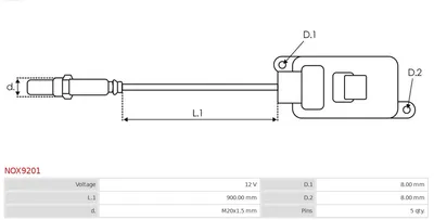 NOx sensor, urea injection AS-PL NOX9201