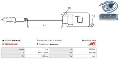 NOx Sensor, urea injection Opel ANTARA A · Opel CASCADA · Opel INSIGNIA A Country Tourer