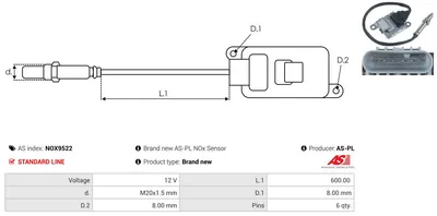 NOx Sensor, urea injection Opel ANTARA A · Opel INSIGNIA A · Opel INSIGNIA A Saloon