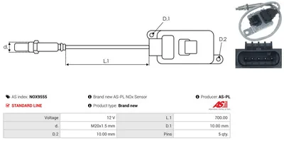 NOx Sensor, urea injection Vw CADDY IV MPV · Vw CADDY IV Box Body/MPV · Vw CADDY ALLTRACK IV MPV
