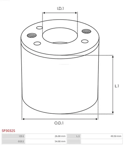 Repair kit, starter engine AS-PL SP3032S