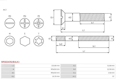 Repair kit, alternator AS-PL SRS0243S(BULK)