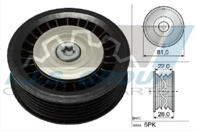 Deflection/Guide Pulley, V-ribbed belt Mercedes-Benz B-CLASS Sports Tourer · Mercedes-Benz A-CLASS · Mercedes-Benz CITAN Mixto