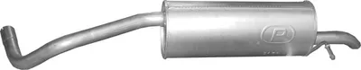 Rear Muffler Skoda FABIA II Combi