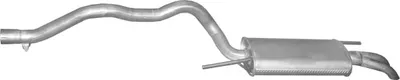 Rear Muffler Vw TRANSPORTER T4 Bus · Vw TRANSPORTER T4 Van · Vw TRANSPORTER T4 Platform/Chassis (70E, 70L, 70M, 7DE, 7DL, 7D