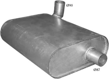 Rear silencer POLM 60.02