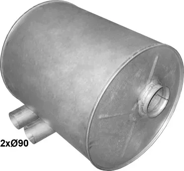 Rear silencer POLM 61.30