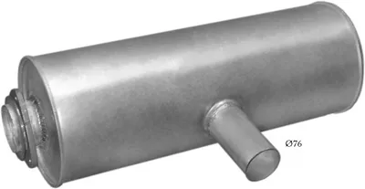 Rear silencer POLM 66.00