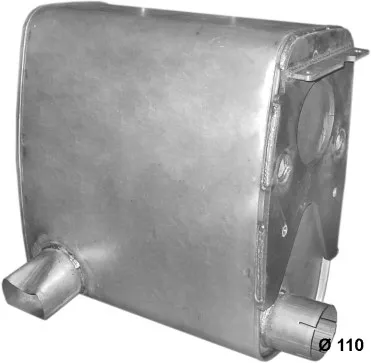 Back silencer POLM 68.38