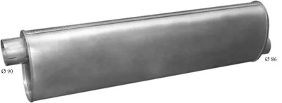 Rear silencer POLM 69.55