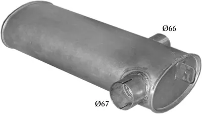 Back silencer POLM 69.70