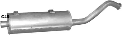 Back silencer POLM 69.77