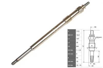Glow Plug Citroën JUMPER II Bus · Citroën JUMPER II Van · Citroën JUMPER II Platform/Chassis