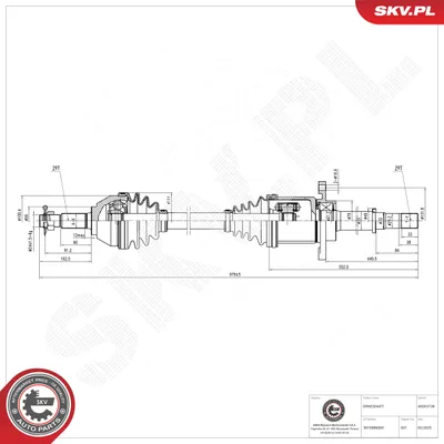 Drive Shaft Nissan QASHQAI I · Nissan QASHQAI I VAN · Renault KOLEOS I