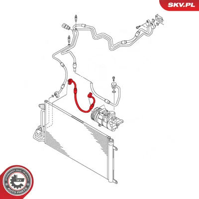 High Pressure Line, air conditioning Audi A1 · Seat IBIZA IV · Seat IBIZA IV SC