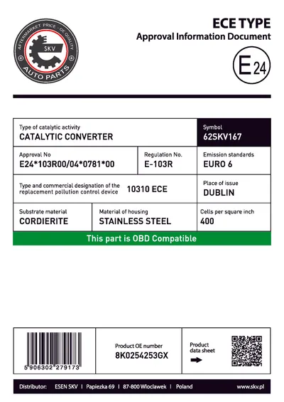 Catalytic Converter Audi A5 · Audi A4 B8 · Audi A4 B8 Avant