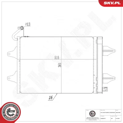 Condenser, air conditioning Seat IBIZA III · Seat CORDOBA · Skoda FABIA I