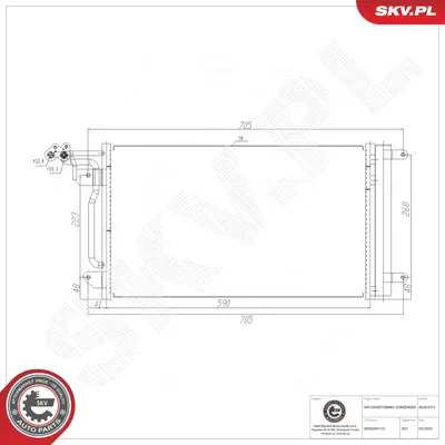 Condenser, air conditioning Audi A1 · Audi A1 Sportback · Seat IBIZA IV