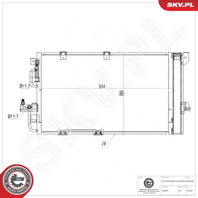 Condenser, air conditioning Opel ASTRA G Hatchback · Opel ASTRA G Estate · Opel ASTRA G Saloon