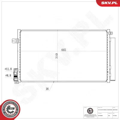 Condenser, air conditioning Alfa Romeo MITO · Alfa Romeo GIULIETTA · Alfa Romeo GIULIETTA Hatchback Van