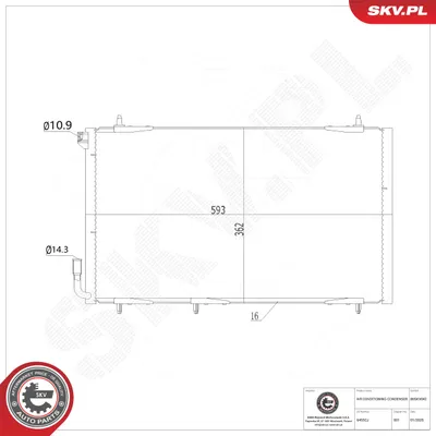 Condenser, air conditioning Peugeot 206 Hatchback · Peugeot 206 CC · Peugeot 206 SW