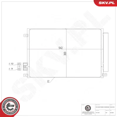 Condenser, air conditioning Fiat 500 · Fiat 500 C · Fiat PANDA