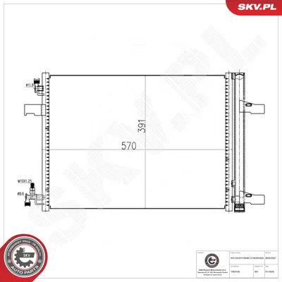 Condenser, air conditioning Opel ASTRA J · Opel ASTRA J Sports Tourer · Opel ZAFIRA TOURER C