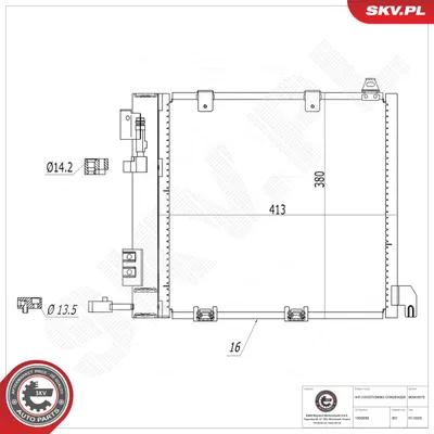 Condenser, air conditioning Opel ASTRA G Hatchback · Opel ASTRA G Estate · Opel ASTRA G Saloon