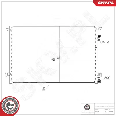 Condenser, air conditioning Fiat CROMA · Opel VECTRA C · Opel VECTRA C GTS