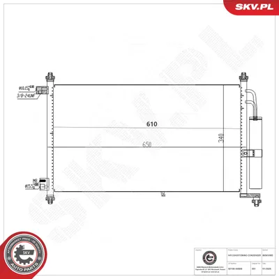 Condenser, air conditioning Nissan MICRA III · Nissan MICRA C+C III · Nissan NOTE