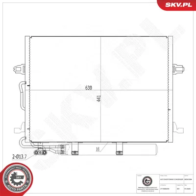 Condenser, air conditioning Mercedes-Benz E-CLASS · Mercedes-Benz E-CLASS T-Model · Mercedes-Benz CLS