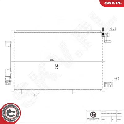 Condenser, air conditioning Ford FIESTA VI · Ford FIESTA VI Van