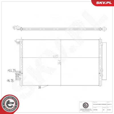 Condenser, air conditioning Fiat 500L · Fiat TIPO Saloon · Fiat TIPO Hatchback