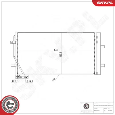 Condenser, air conditioning Audi Q3
