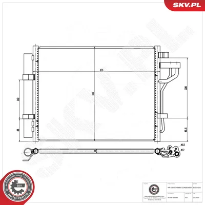 Condenser, air conditioning Hyundai i10 II · Hyundai i10 II Saloon