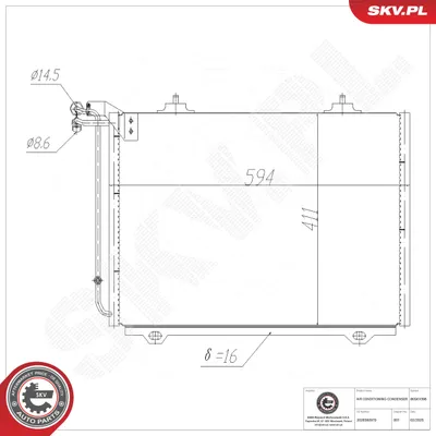 Condenser, air conditioning Chrysler CROSSFIRE · Chrysler CROSSFIRE Roadster · Mercedes-Benz C-CLASS