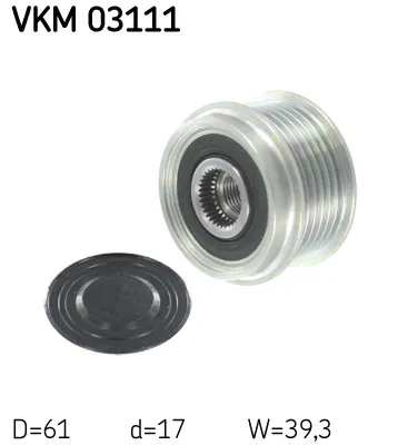 Alternator Freewheel Clutch Nissan NAVARA · Nissan XTERRA · Seat IBIZA III