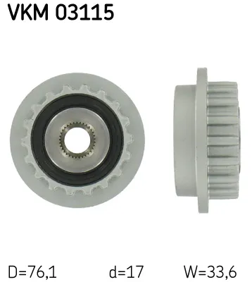 Alternator Freewheel Clutch Vw PHAETON · Vw TOUAREG · Vw MULTIVAN T5