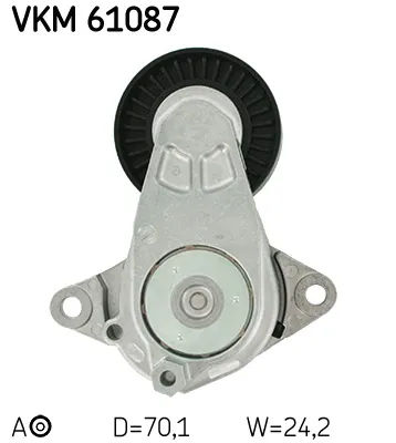 Belt Tensioner, V-ribbed belt Daihatsu CHARADE VIII · Toyota YARIS · Toyota AURIS