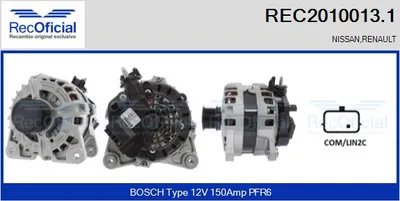 Alternator Nissan QASHQAI II · Renault TALISMAN · Nissan X-TRAIL III