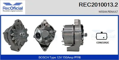 Alternator Nissan QASHQAI II · Renault TALISMAN · Nissan X-TRAIL III