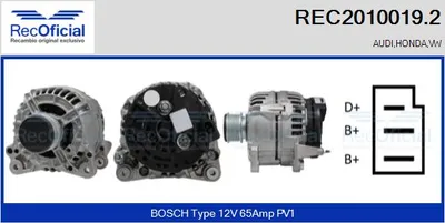 Alternator Audi 100 C3 Saloon · Audi 80 B2 Saloon · Audi 100 C3 Avant