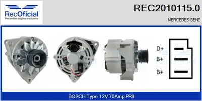Alternator Mercedes-Benz 124 Coupe · Mercedes-Benz 124 Saloon · Mercedes-Benz 124 T-Model